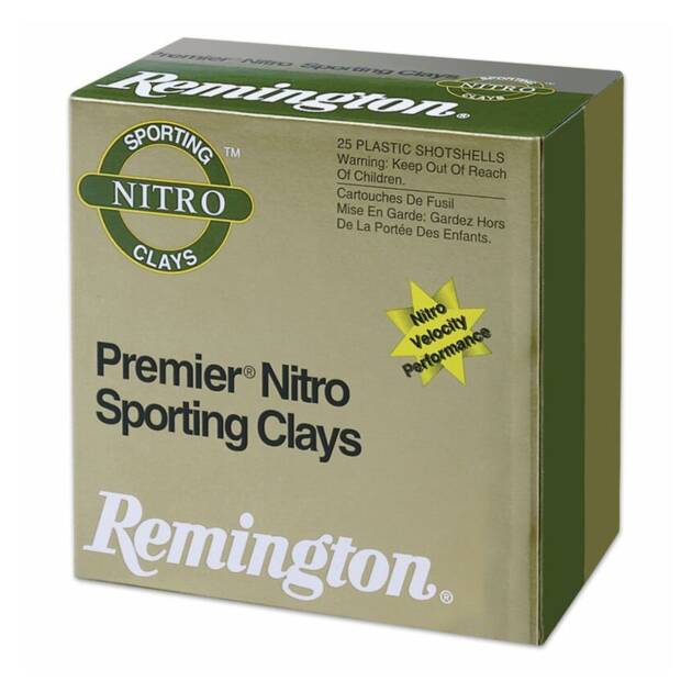 Remington Ammunition 28850 Premier Nitro Sporting Clays 12 Gauge 2.75" 1 oz 7.5 Shot Shotgun Ammo - 25 Rounds - 116893