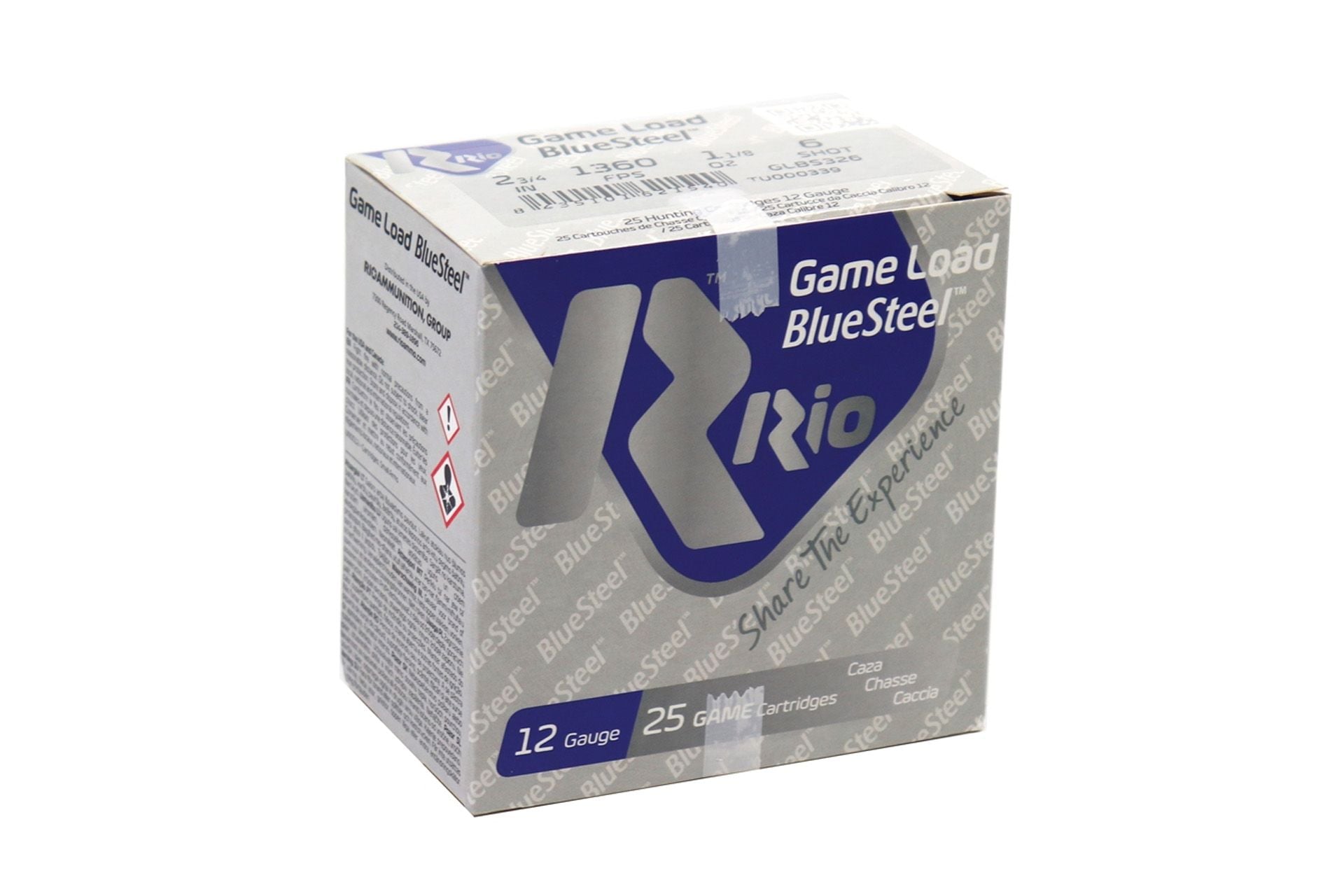 Rio Game Load 12 Gauge Ammo 2 3/4" 1-1/8 oz #6 Shot Shotgun Ammo - 25 Rounds - GLBS326