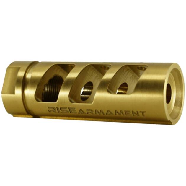 RISE Armament RA-701 1/2x28 22 Cal Compensator - TiN - RA-701-223-TIN