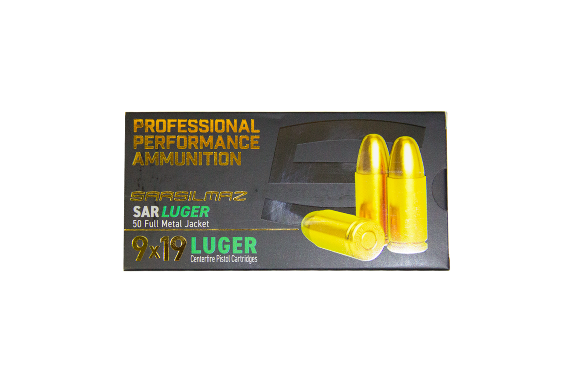 SARSILMAZ 9MM 115GR FMJ Handgun Ammo - 50 Rounds - SAR20J002-001