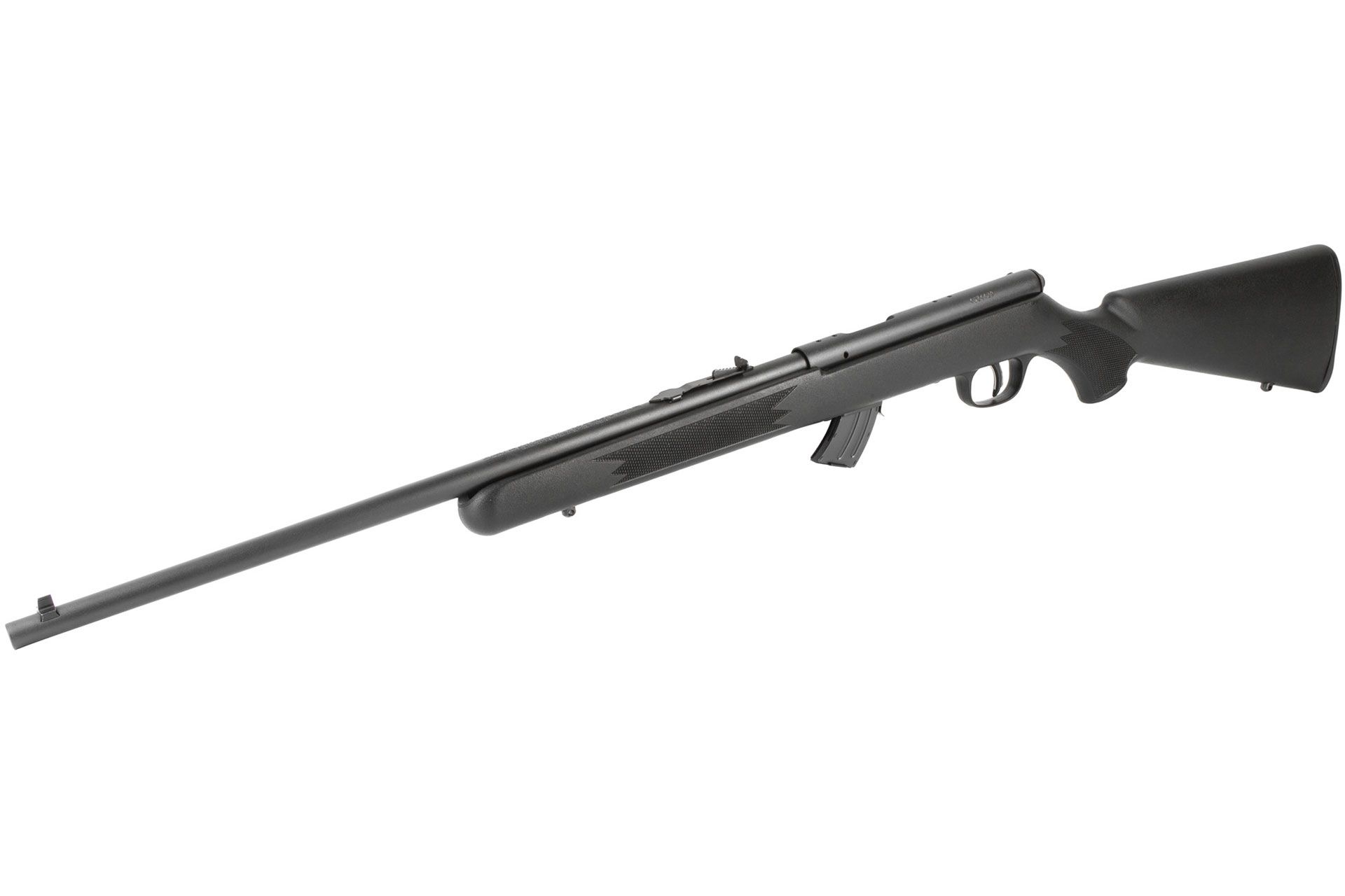 Savage Mark II F Rifle 21 Sharp Bolt Action Rifle - 10+1 Rounds, 21" Barrel, Black Synthetic Stock, Blue/Black - 26741 - Image 4