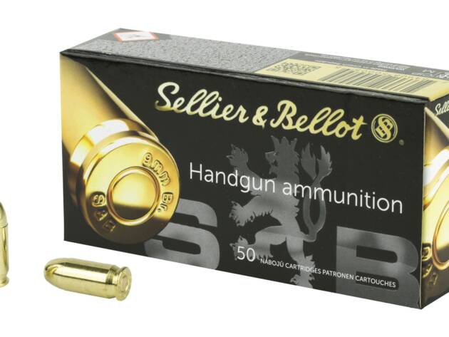 Sellier & Bellot Pistol 380ACP 92 Grain Full Metal Jacket Handgun Ammo - 50 Rounds - SB380A