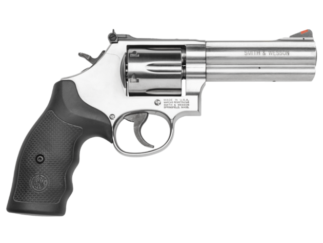 Smith & Wesson 164222 Model 686 357 Mag or 38 S&W Spl +P Stainless Steel 4.12" Barrel & 6rd Cylinder, Satin Stainless - 26252