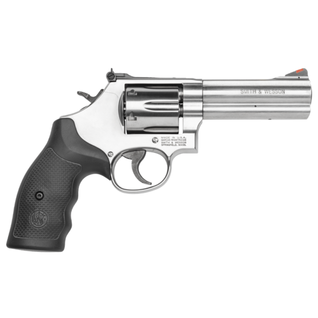 Smith & Wesson 164222 Model 686 357 Mag or 38 S&W Spl +P Stainless Steel 4.12" Barrel & 6rd Cylinder, Satin Stainless - 26252