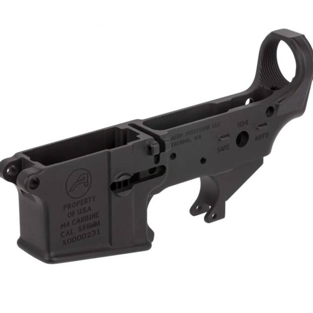 Aero Precision M4A1 Clone Lower - Anodized Black - APAR148018C