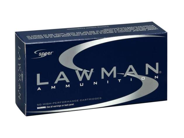 Speer Ammo 53824 Lawman Clean Fire 9mm Luger 124 gr Total Metal Jacket (TMJ) Handgun Ammo - 50 Rounds - 26729