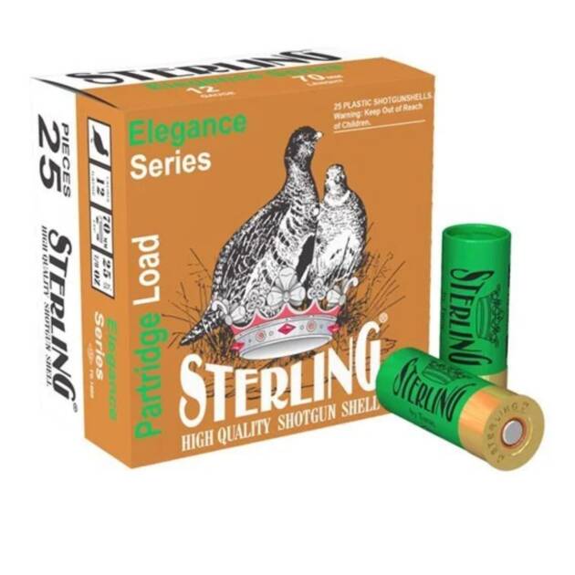 STERLING 12 GAUGE 2 3/4 26 GR Shotgun Ammo - 25 Rounds - 96684-25