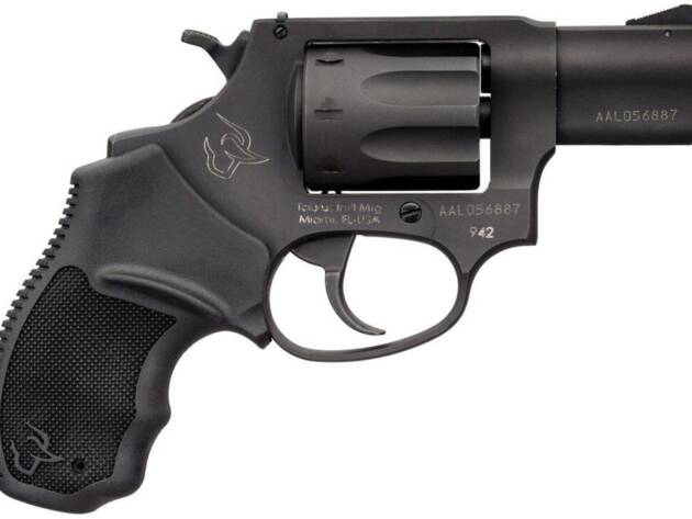 Taurus USA, Model 942, Double Action, Metal Frame Revolver, Small Frame, 22LR, 2" Barrel, Steel, Matte Finish, Black, Polymer Grips, 8 Rounds 2-942021 - 2-942021