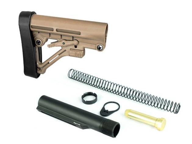 Trinity Force Omega Mil Spec Stock & Buffer Kit - Sand - WT05S