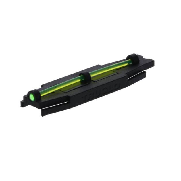 TRUGLO, Glo Dot, Xtreme, Universal Vent Rib Shotgun Sight, Matte Finish, Black Housing, Green Fiber - *TG90X