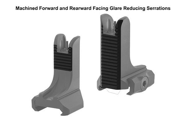 UTG AR-15 Super Slim Fixed High Profile Front Sight, Black - MT-750X - Image 4