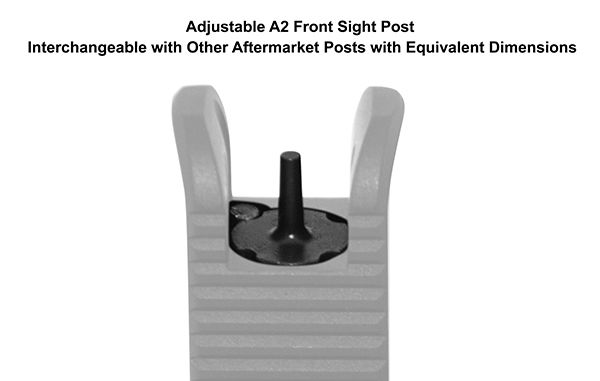 UTG AR-15 Super Slim Fixed High Profile Front Sight, Black - MT-750X - Image 2