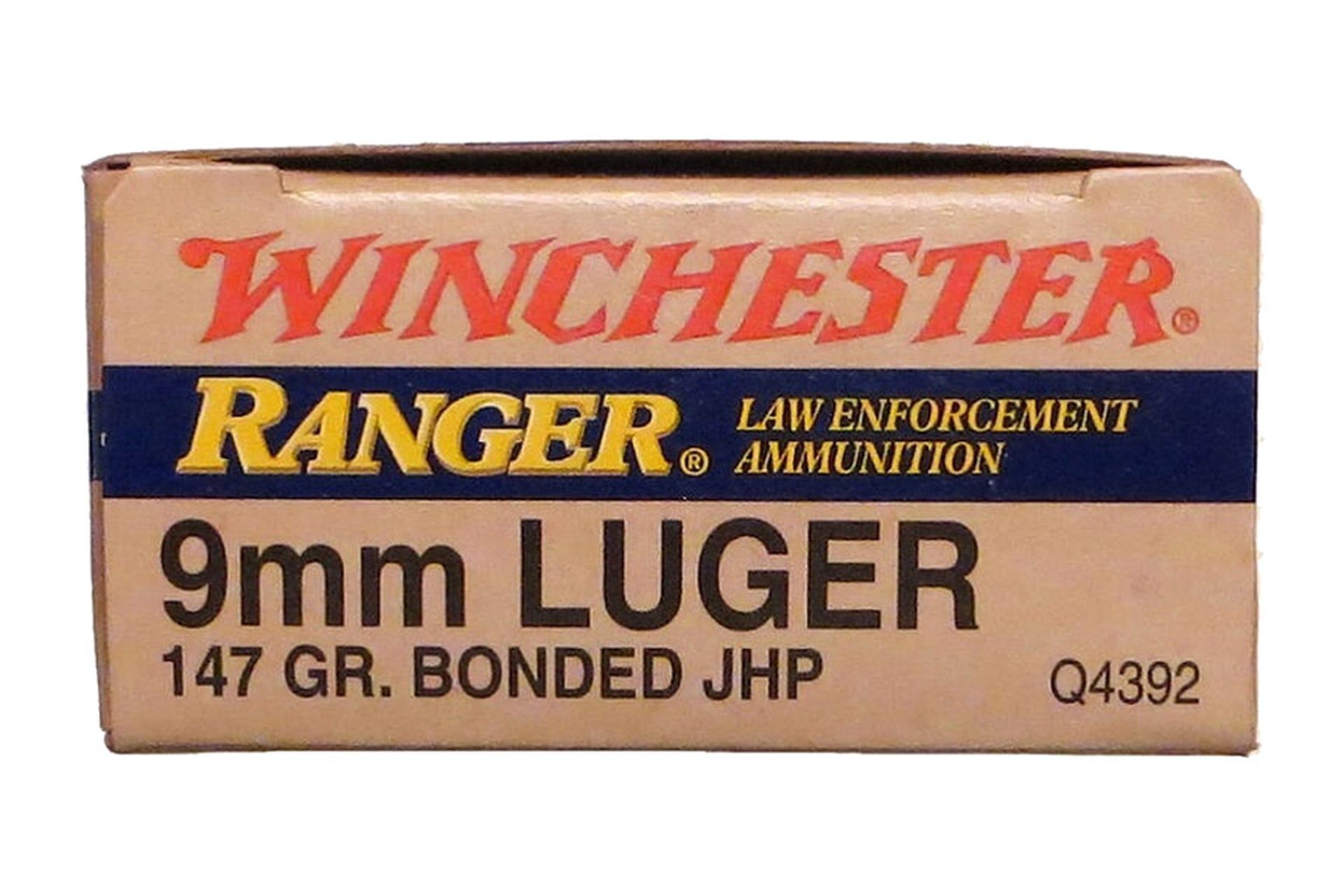 WIN ZQ4392 RANGER ONE 9MM 147 *LTD* Handgun Ammo - 50 Rounds - 10535