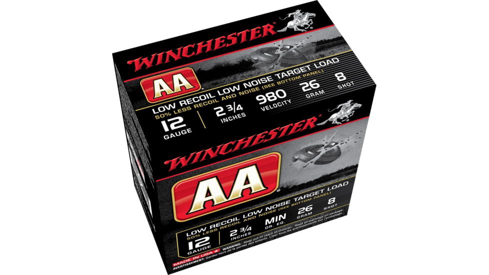 Winchester Ammo AA12FL8 AA Low Recoil 12 Gauge 2.75" 26 Gram 8 Shot Shotgun Ammo - 25 Rounds - 117165 - Image 3