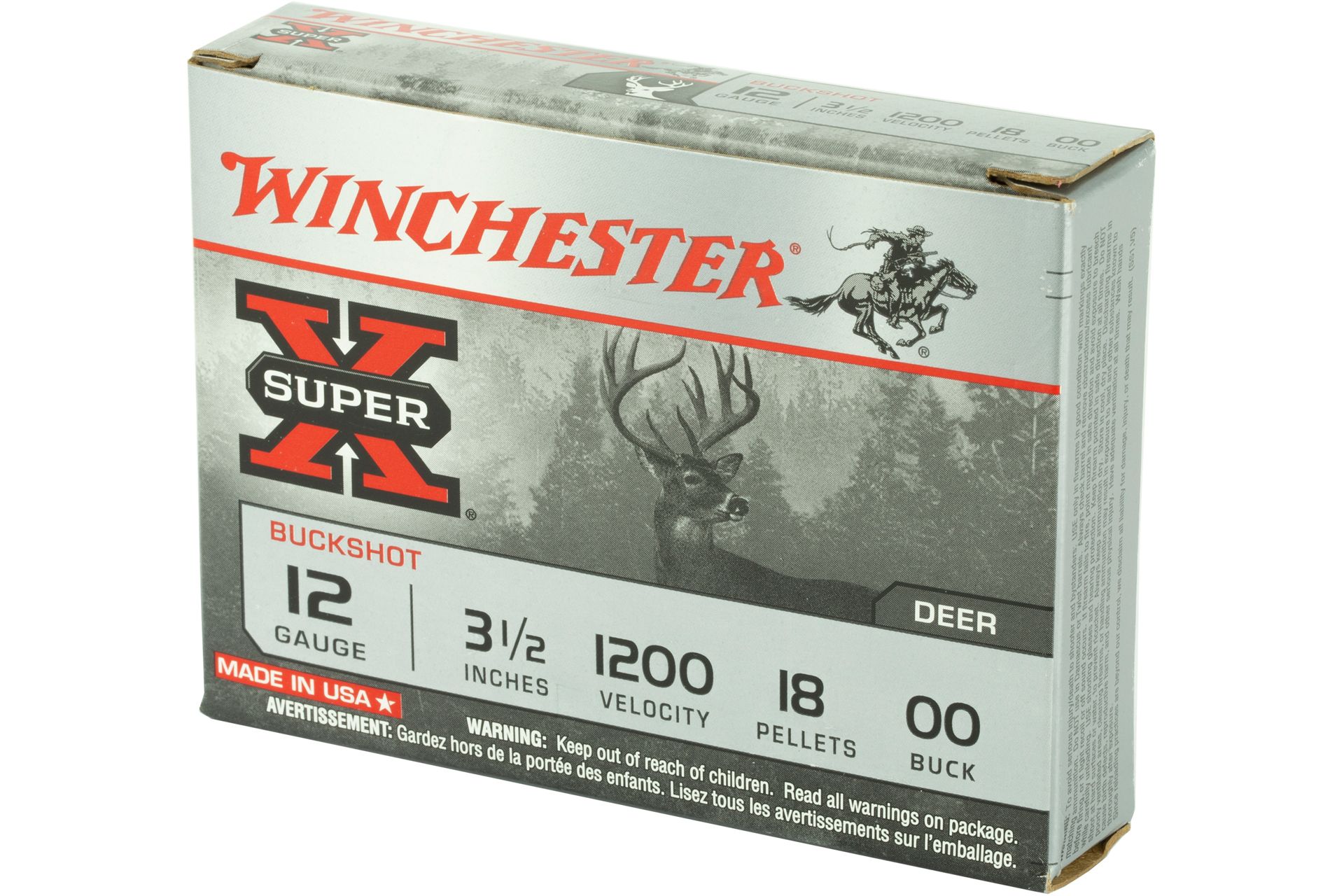 Winchester Ammunition Super-X 12 Gauge 3.5 00 Buck Buckshot 18 Pellets Shotgun Ammo - 5 Rounds - WNXB12L00 - Image 2