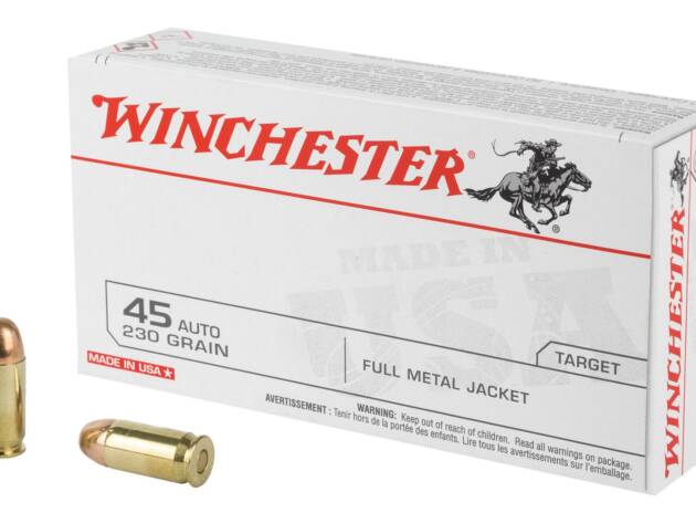 Winchester Ammunition USA 45ACP 230 Grain Full Metal Jacket Handgun Ammo - 50 Rounds - WNQ4170BX