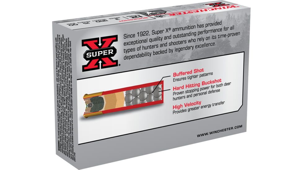Winchester SuperX 12 gauge 3' 1210 vel Shotgun Ammo - 5 Rounds - XB12300 - Image 2