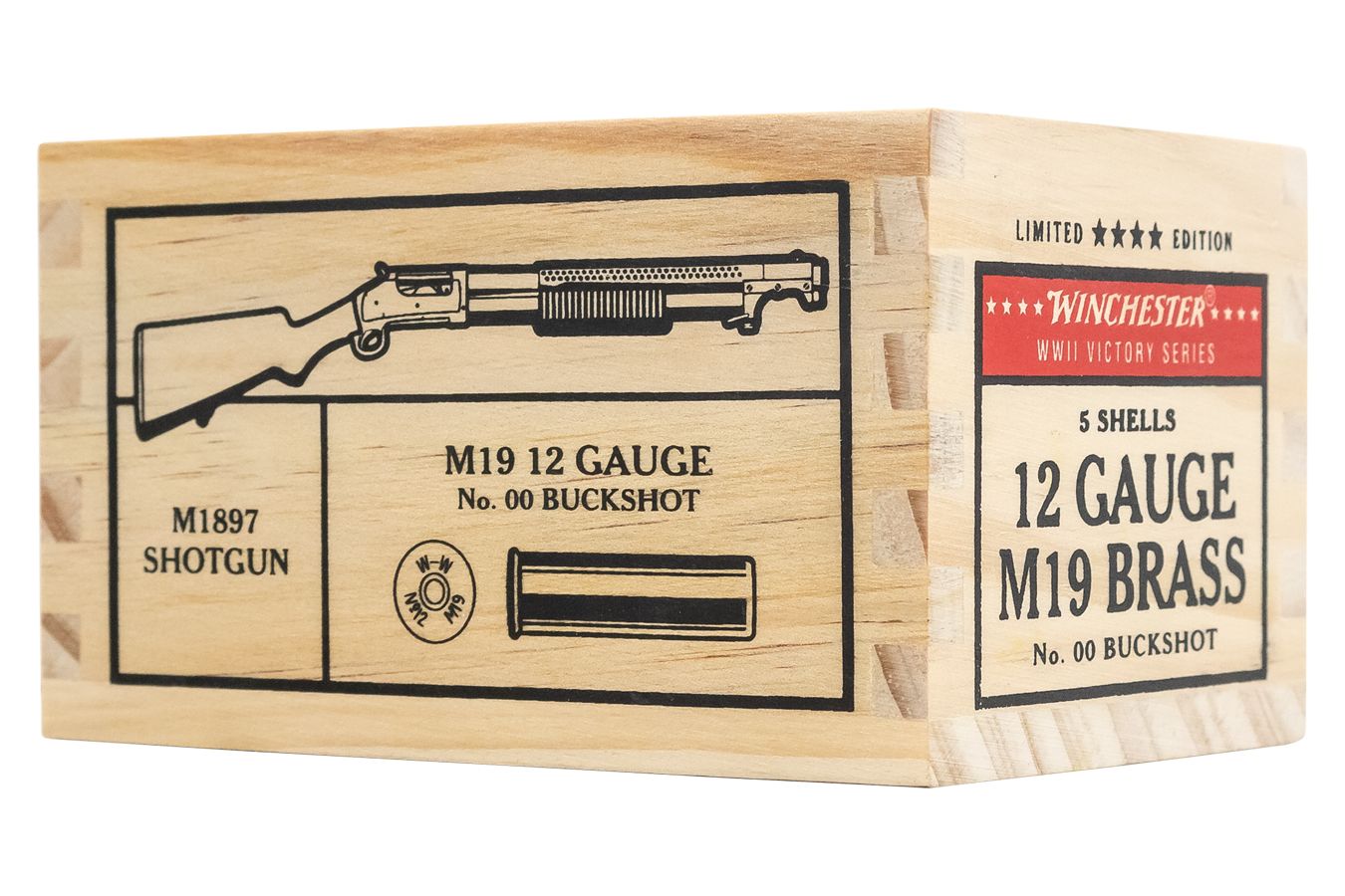 Winchester Victory Series 12 Gauge Ammunition 5 Rounds 2-3/4 00 Buckshot 9 Pellets Full Brass Casing Shotgun Ammo - 5 Rounds - X1200WW2 - Image 4