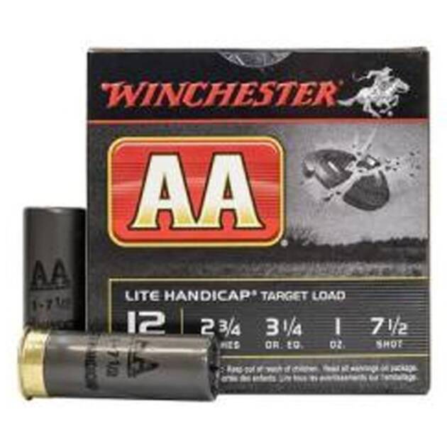 Winchester Ammo AAHLA127 AA Lite Handicap Target 12 Gauge 2.75" 1 oz 1290 fps 7.5 Shot Shotgun Ammo - 25 Rounds - AAHLA127