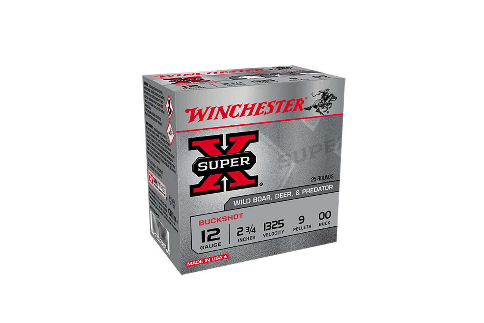 Winchester Super-X 12 Gauge 2-3/4" 00 Buckshot Value Pack Shotgun Ammo - 250 Rounds - XB00VP25B - Image 3