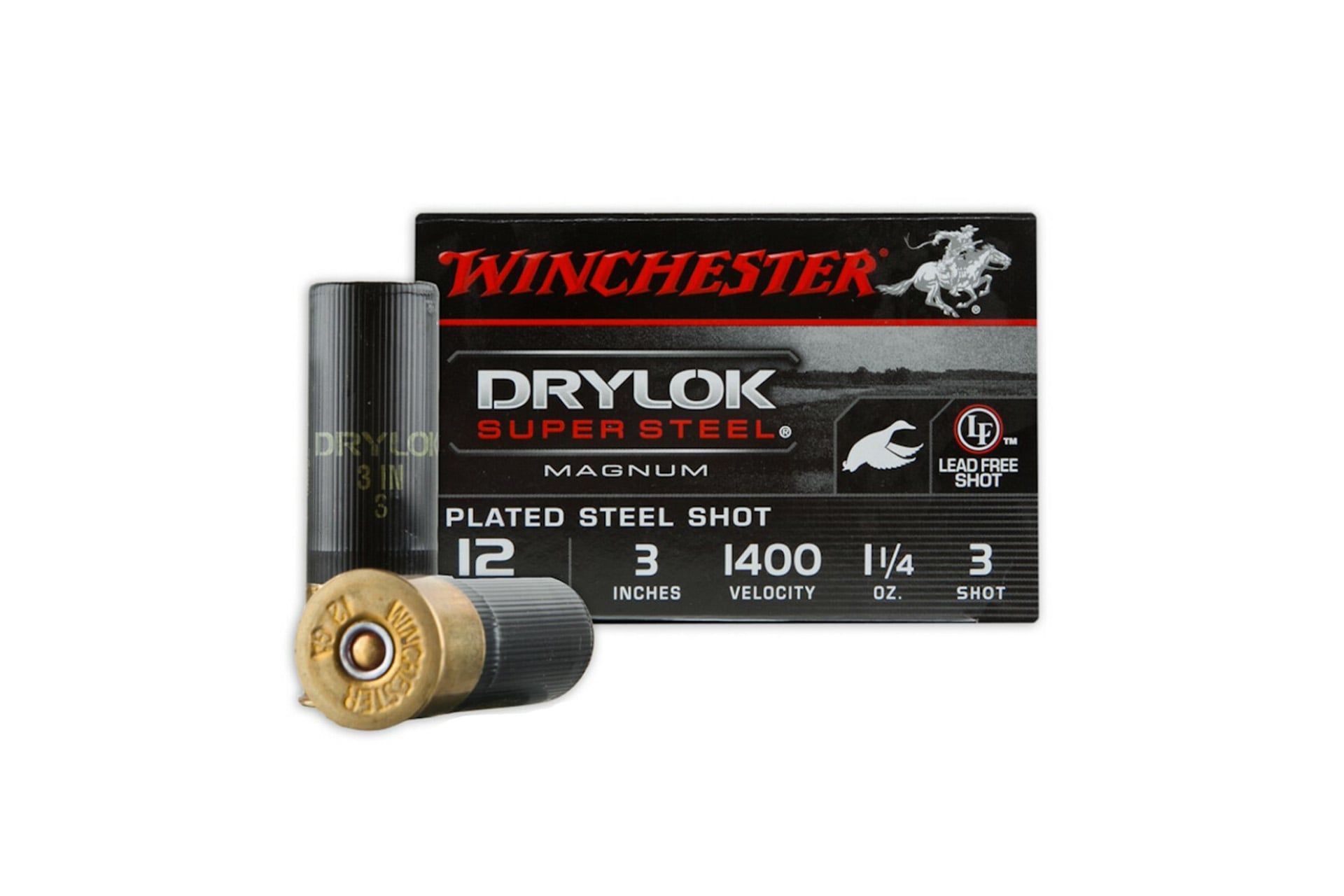 Winchester XSV1233 Drylock Super Steel Magnum 12 GA 3" 1 1/4 oz #3 Shotgun Ammo - 250 Rounds - XSV1233-250