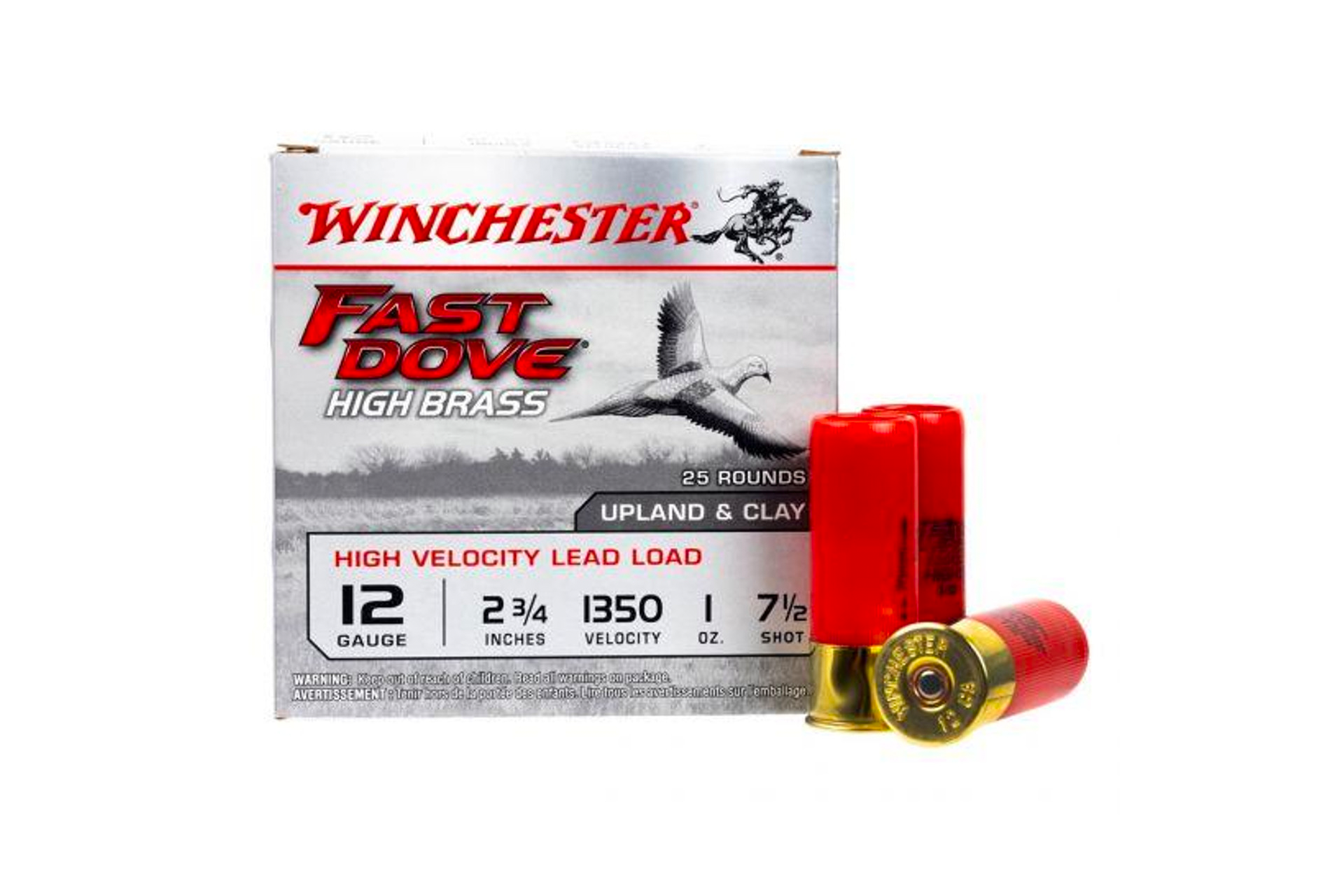 Winchester Ammo WFD128B Fast Dove & Clay 12 Gauge 2.75" 1 oz 8 Shot Shotgun Ammo - 25 Rounds - WFD128B