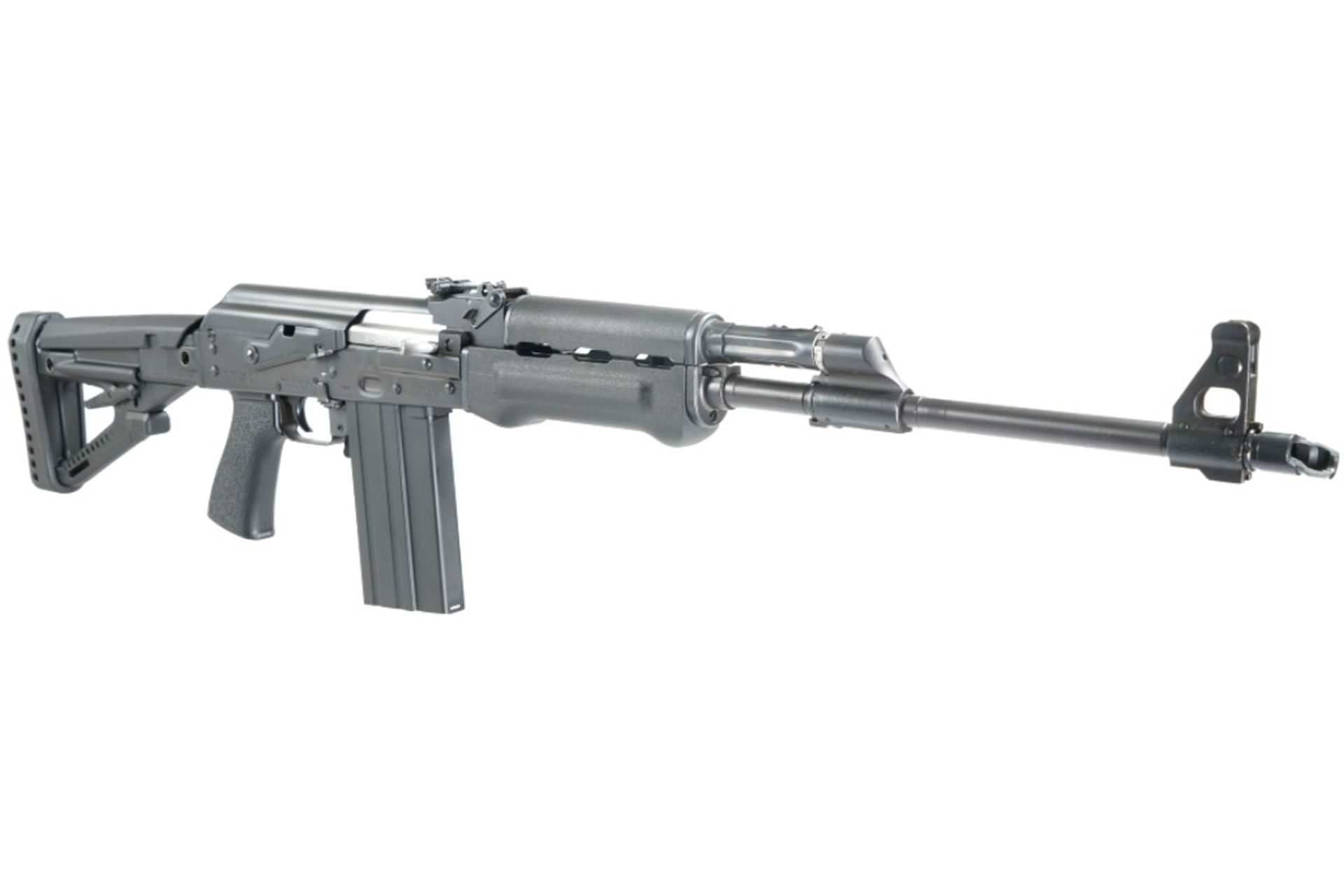 Zastava PAP M77 19.7" .308 Winchester 20rd Semi Auto Rifle Black Polymer Furniture Td Grip Buldged Trunnion 1.5mm Receiver Chrome Lined Barrel - ZR77308BP - Image 4