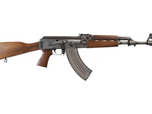 Zastava Zpapm70 16.3" 7.62X39 30rd Semi Auto Rifle "Battle Worn" Cerakote And Dark Walnut Furniture Buldged Trunnion 1.5mm Receiver Chrome Lined Barrel - ZR7762CFL